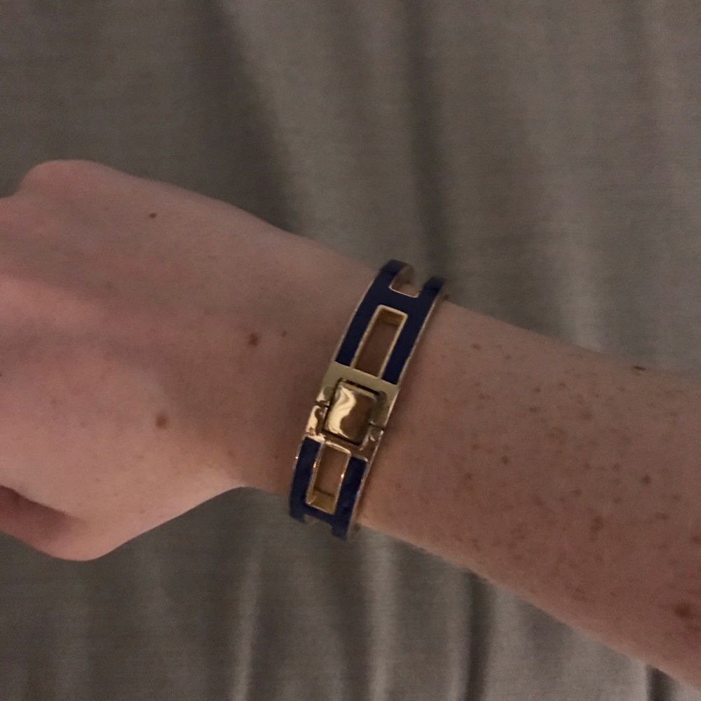 Blue and gold bracelet